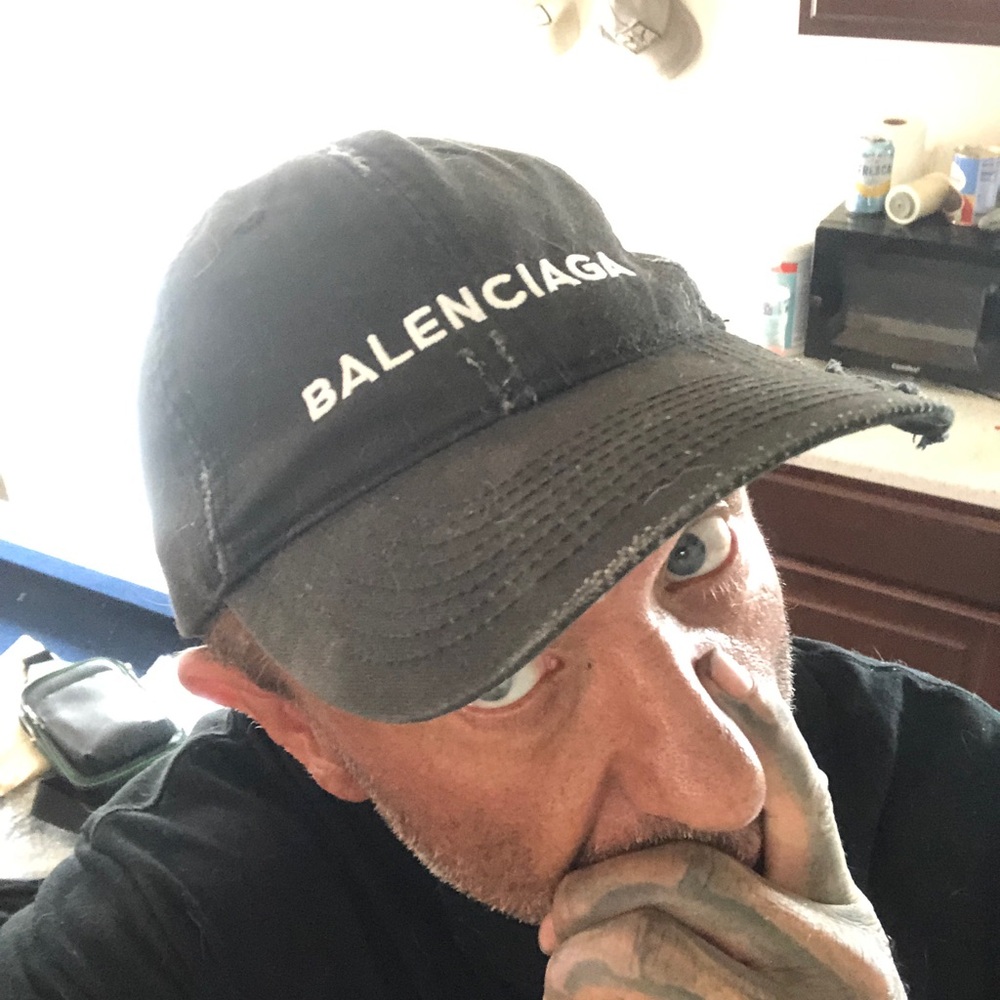 Balenciaga Black Logo Baseball Cap
